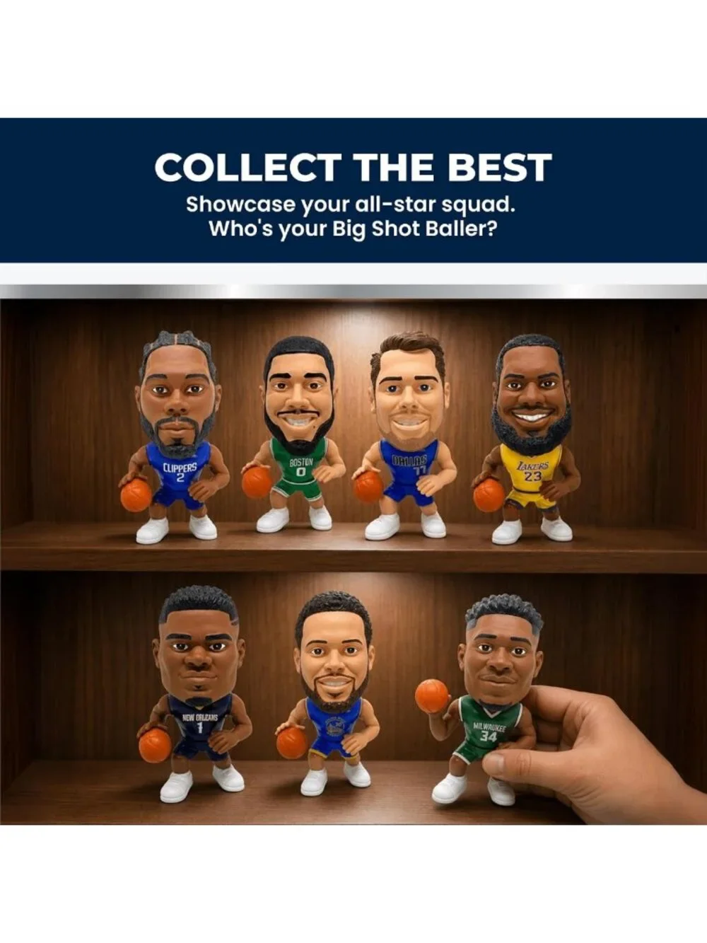 NBA Action Figure - Party Animal Big Shot Jayson Tatum Collectible Toy
